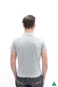 Grey-mens-v-neck-short-fit-t-shirt-back-view.jpg