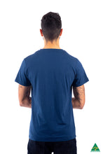 Load image into Gallery viewer, Navy-mens-v-neck-t-shirt-back-view.jpg
