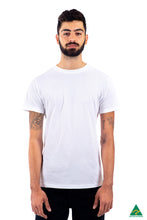 Load image into Gallery viewer, White-mens-crew-neck-t-shirt-front-view.jpg
