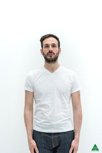 White-mens-v-neck-short-fit-t-shirt-front-view.jpg